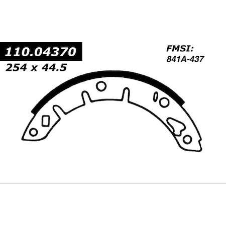 Centric Parts Centric Brake Shoes, 111.04370 111.04370